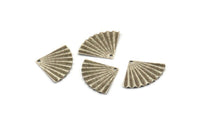 Gümüş Deniz Kabuğu Charm, 1 Delikli 24 Antik Gümüş Kaplama Pirinç Deniz Kabuğu Charm (14x20mm) D1535 H1080