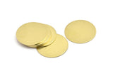 Brass Round Blank, 6 Raw Brass Stamping Blanks, Stamping Tags (30x0.80mm) M01495