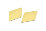 Brass Diamond Blank, 6 Raw Brass Diamond Blanks, Rhombus Blanks (40x26x0.80mm) M01664
