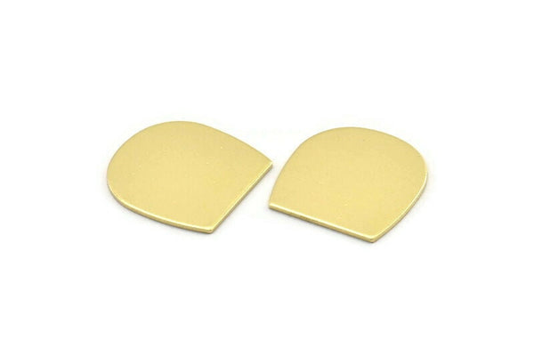 D Şeklinde Boş, 12 Ham Pirinç D Şeklinde Damgalama Boşluğu, Bulgular (20x19x0,80 mm) M01642