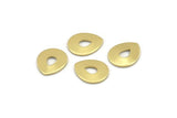 Brass Drop Blank, 24 Raw Brass Drop Stamping Blanks (12x0.70mm) M01534