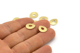 Brass Drop Blank, 24 Raw Brass Drop Stamping Blanks (12x0.70mm) M01534