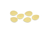 Brass Drop Blank, 24 Raw Brass Drop Stamping Blanks (12x0.70mm) M01523