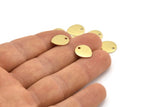 Brass Drop Charm, 24 Raw Brass Drop Charms With 1 Hole, Stamping Blanks (12x0.70mm) M01524