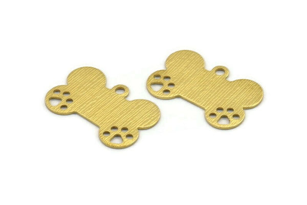 Pirinç Köpek Kemiği Kolyesi, 8 Ham Pirinç, Köpek Kemiği Künyesi, Köpek Kolyesi, Pirinç Köpek Kemiği Kolye Ucu, Tasma İçin Köpek Künyesi (28x20x0,80 mm) A1975
