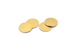 Brass Round Tag, 12 Raw Brass Round Stamping Blanks, Findings (16x1mm) A2115