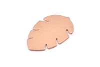 Copper Leaf Blank, 8  Raw Copper Leaf Blanks, Copper Blanks, Stamping Blanks (30x20x0.80mm) M01729