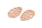 Copper Leaf Blank, 8 Raw Copper Leaf Blanks, Copper Blanks, Stamping Blanks (30x20x0.80mm) M01721