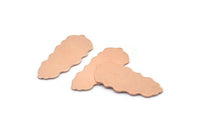 Copper Leaf Blank, 8  Raw Copper Leaf Blanks, Copper Blanks, Stamping Blanks (30x13x0.80mm) M01708