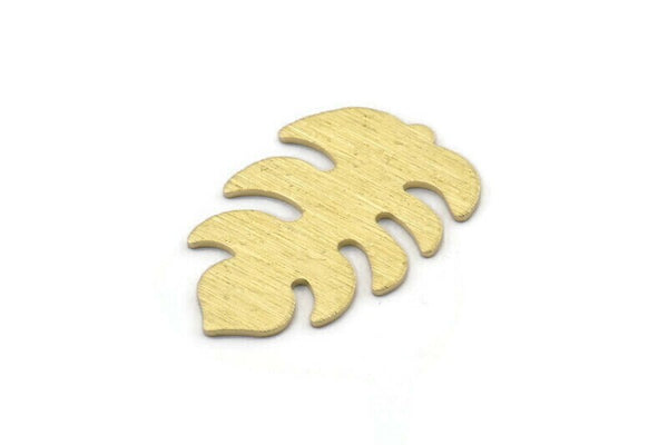 Brass Leaf Blank, 8 Textured Raw Brass Leaf Blanks, Brass Blanks, Stamping Blanks (30x20x0.80mm) M01775