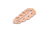 Copper Leaf Blank, 8  Raw Copper Leaf Blanks, Copper Blanks, Stamping Blanks (30x13x0.80mm) M01715