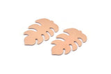 Copper Leaf Blank, 8 Raw Copper Leaf Blanks, Copper Blanks, Stamping Blanks (30x20x0.80mm) M01744