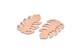 Copper Leaf Blank, 8 Raw Copper Leaf Blanks, Copper Blanks, Stamping Blanks (30x20x0.80mm) M01738