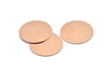 Copper Round Blank, 4 Raw Copper Stamping Blanks, Stamping Tags (30x0.80mm) M01598