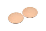Copper Round Blank, 4 Raw Copper Stamping Blanks, Stamping Tags (30x0.80mm) M01598