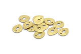 Brass Drop Charm, 12 Textured Raw Brass Drop Charms With 1 Hole, Stamping Blanks (12x0.70mm) M01595