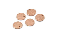 Rose Gold Cabochon Tag, 10 Textured Rose Gold Plated Brass Cabochon Tags With 1 Hole, Stamping Tags (10x1mm) D1377 H0907