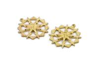 Pirinç Güneş Tılsımı, 1 Döngülü 2 Ham Pirinç Güneş Tılsımı, Bulgular (29x26mm) N1528