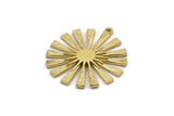 Pirinç Güneş Tılsımı, 1 Döngülü 2 Ham Pirinç Güneş Tılsımı, Bulgular (30x28x2mm) N1530