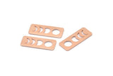 Copper Rectangle Blank, 8 Raw Copper Moon Phases Stamping Blanks (25x10x0.80mm) M01886