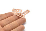 Copper Rectangle Blank, 8 Raw Copper Moon Phases Stamping Blanks (25x10x0.80mm) M01886