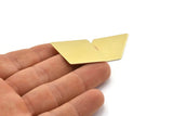 Brass Diamond Blank, 6 Raw Brass Diamond Blanks, Rhombus Blanks (40x26x0.80mm) M01664