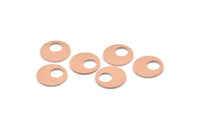 Copper Round Tag, 24 Raw Copper Round Stamping Blanks, Findings (13x0.80mm) M01638