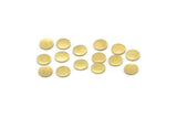 Brass Round Tag, 100 Raw Brass Round Stamping Blanks, Findings (6x0.80mm) M01875