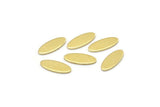 Brass Oval Blank, 100 Raw Brass, Brass Blanks, Tiny Brass Oval Blanks (12x5x0.80mm) M01999