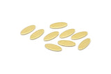 Brass Oval Blank, 100 Raw Brass, Brass Blanks, Tiny Brass Oval Blanks (12x5x0.80mm) M01999