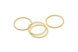 Gold Circle Connectors, 10 Textured Gold Plated Brass Circle Connectors (19x0.8x1mm) BS 2070 Q1031
