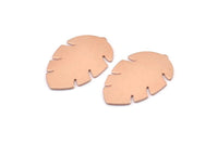 Copper Leaf Blank, 8  Raw Copper Leaf Blanks, Copper Blanks, Stamping Blanks (30x20x0.80mm) M01729