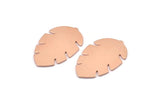 Copper Leaf Blank, 8  Raw Copper Leaf Blanks, Copper Blanks, Stamping Blanks (30x20x0.80mm) M01729