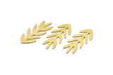 Brass Bough Blank, 8 Textured Raw Brass Leaf Blanks, Brass Blanks, Stamping Blanks (30x13x0.80mm) M01692