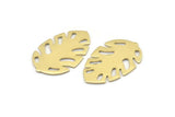 Brass Leaf Blank, 8 Raw Brass Leaf Blanks, Brass Blanks, Stamping Blanks (30x20x0.80mm) M01734