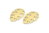 Brass Leaf Blank, 8 Raw Brass Leaf Blanks, Brass Blanks, Stamping Blanks (30x20x0.80mm) M01734
