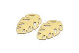 Brass Leaf Blank, 8 Textured Raw Brass Leaf Blanks, Brass Blanks, Stamping Blanks (30x20x0.80mm) M01759