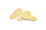 Brass Leaf Blank, 8 Raw Brass Leaf Blanks, Brass Blanks, Stamping Blanks (30x13x0.80mm) M01682