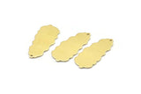 Brass Leaf Charm, 8 Raw Brass Leaf Charms With 1 Hole, Leaf Charm Earrings (30x13x0.80mm) M01681