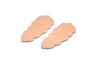 Copper Leaf Blank, 8  Raw Copper Leaf Blanks, Copper Blanks, Stamping Blanks (30x13x0.80mm) M01708