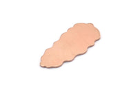 Copper Leaf Blank, 8  Raw Copper Leaf Blanks, Copper Blanks, Stamping Blanks (30x13x0.80mm) M01708