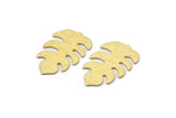 Brass Leaf Blank, 8 Textured Raw Brass Leaf Blanks, Brass Blanks, Stamping Blanks (30x20x0.80mm) M01775