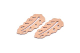Copper Leaf Blank, 8  Raw Copper Leaf Blanks, Copper Blanks, Stamping Blanks (30x13x0.80mm) M01715