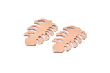 Copper Leaf Blank, 8 Raw Copper Leaf Blanks, Copper Blanks, Stamping Blanks (30x20x0.80mm) M01738