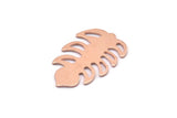 Copper Leaf Blank, 8 Raw Copper Leaf Blanks, Copper Blanks, Stamping Blanks (30x20x0.80mm) M01738