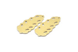 Brass Leaf Charm, 8 Raw Brass Leaf Charms With 1 Hole, Leaf Charm Earrings (30x13x0.80mm) M01703