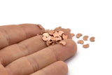 Copper Moon Blank, 250 Raw Copper, Crescent Moon, Copper Blanks (5x4x0.80mm) M01812