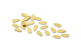 Brass Drop Blank, 100 Tiny Raw Brass Drop Blanks (7x3x0.80mm) M01413
