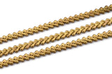 Brass Chain, Raw Brass Chain, Brass Leaf Chain, Branch Chain  (6x2mm) Z069