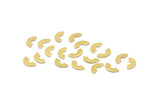 Brass Semi Circle, 250 Raw Brass Semi Circle Blanks, Findings (8x4x0.80mm) M02067